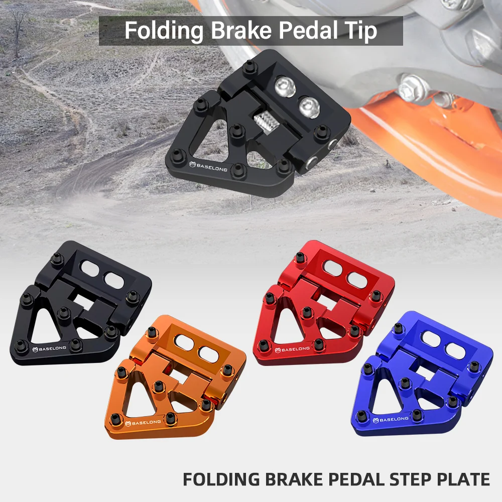 

Motorcycle Folding Rear Brake Pedal Step Tip Plate For Husqvarna TE TX I ROCKSTAR EDITION 150 250 300 350 450 500 I 2017-2023