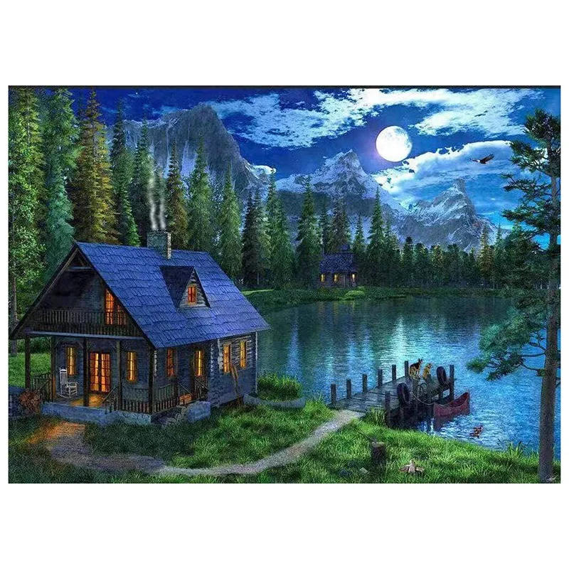 

Набор для алмазной живописи AT35, круглый набор для алмазной живописи, для гостиной, столовой