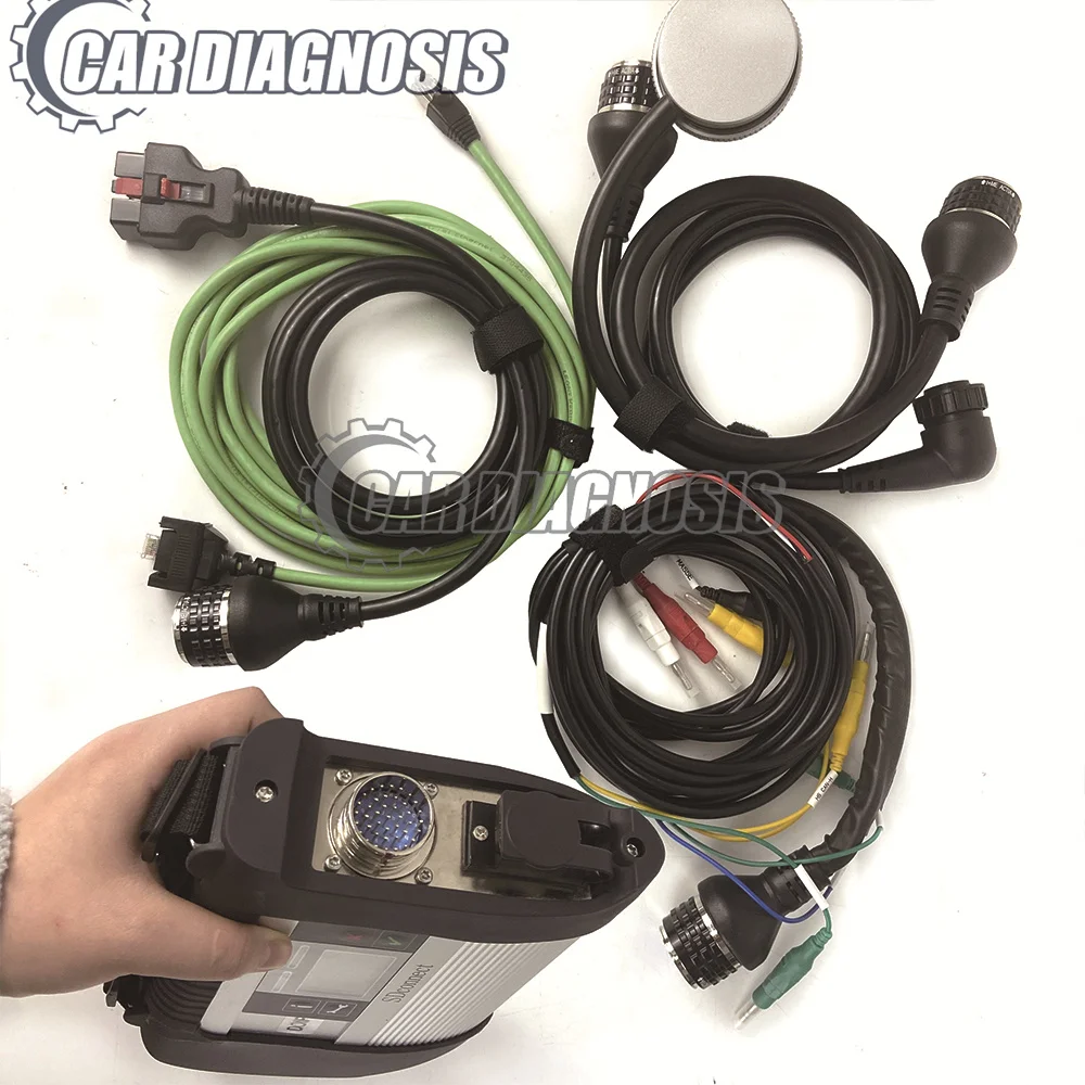 MB STAR SD C4 Multiplexer Xentry Das Wis Epc Limite di velocità Fdok Adblue Pk C5 C6 per benz Truck Car Strumento diagnostico + CF19 COMPUTER PORTATILE - immagine 3
