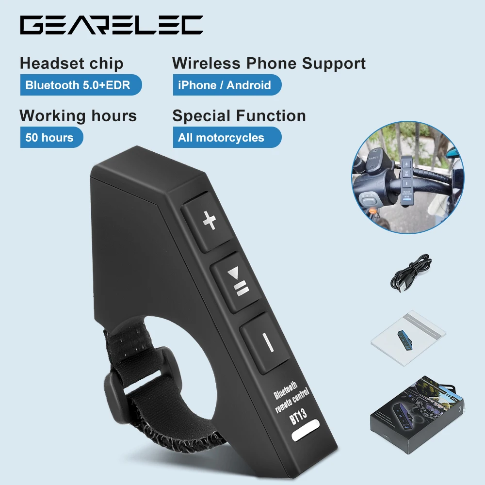 Handlebar Remote Control For Motorcycle Helmet Headset DK02 X1 X5 Shark ...