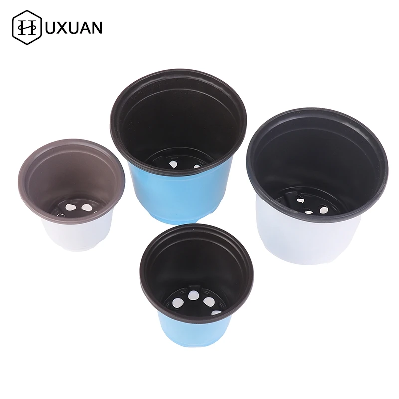 Plastic flower pot 1/10Pcs for succulent plant small flowerpot simple planting seedling pot thickened nursery pots