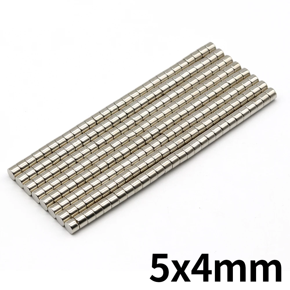 

5/10/20/50/100/200Pcs Small Round Magnet 5x4 Neodymium Magnet N35 5mm x 4mm Permanent NdFeB Super Strong Powerful Magnets imans
