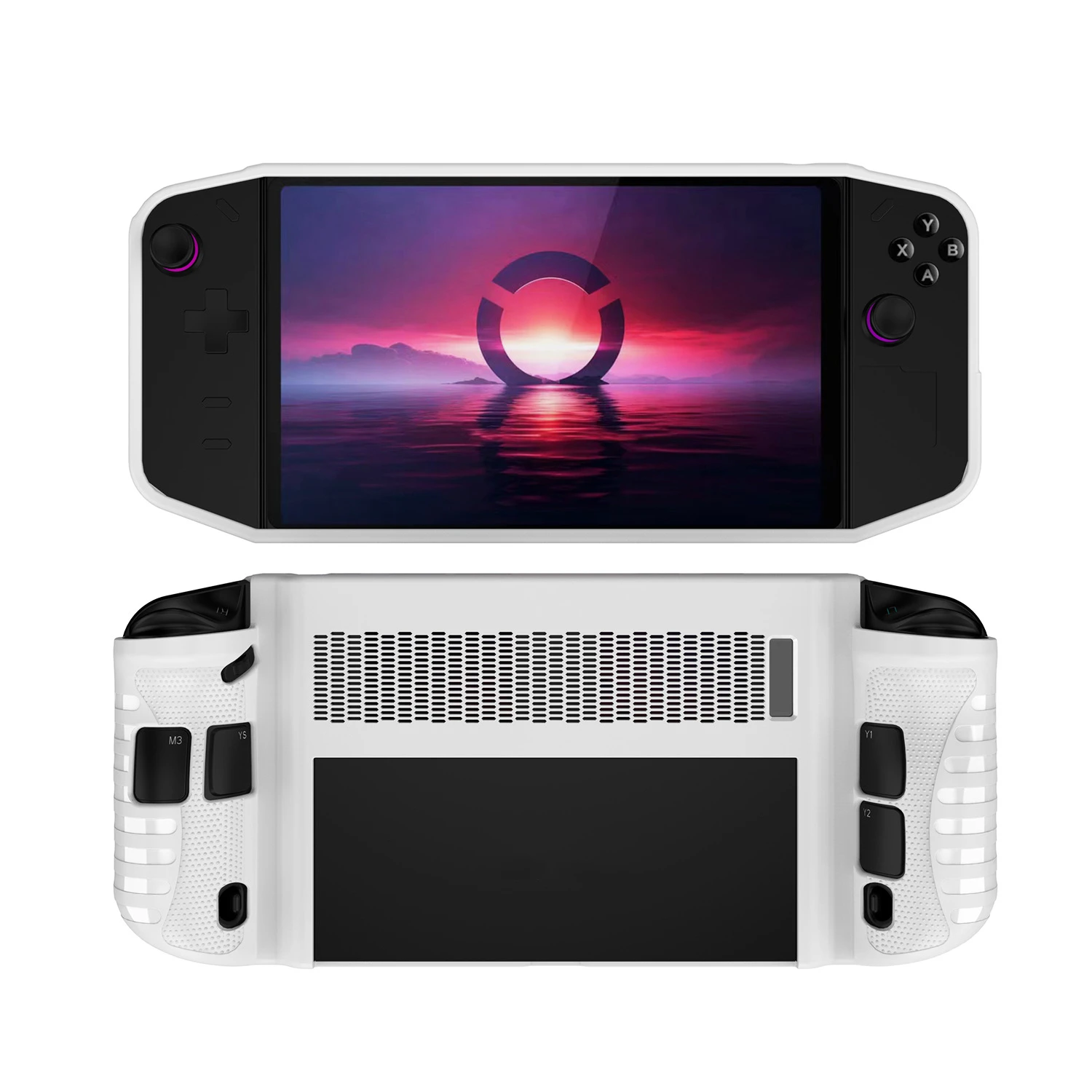 

TPU Protective Case for Legion GO Game Console Cover Black White