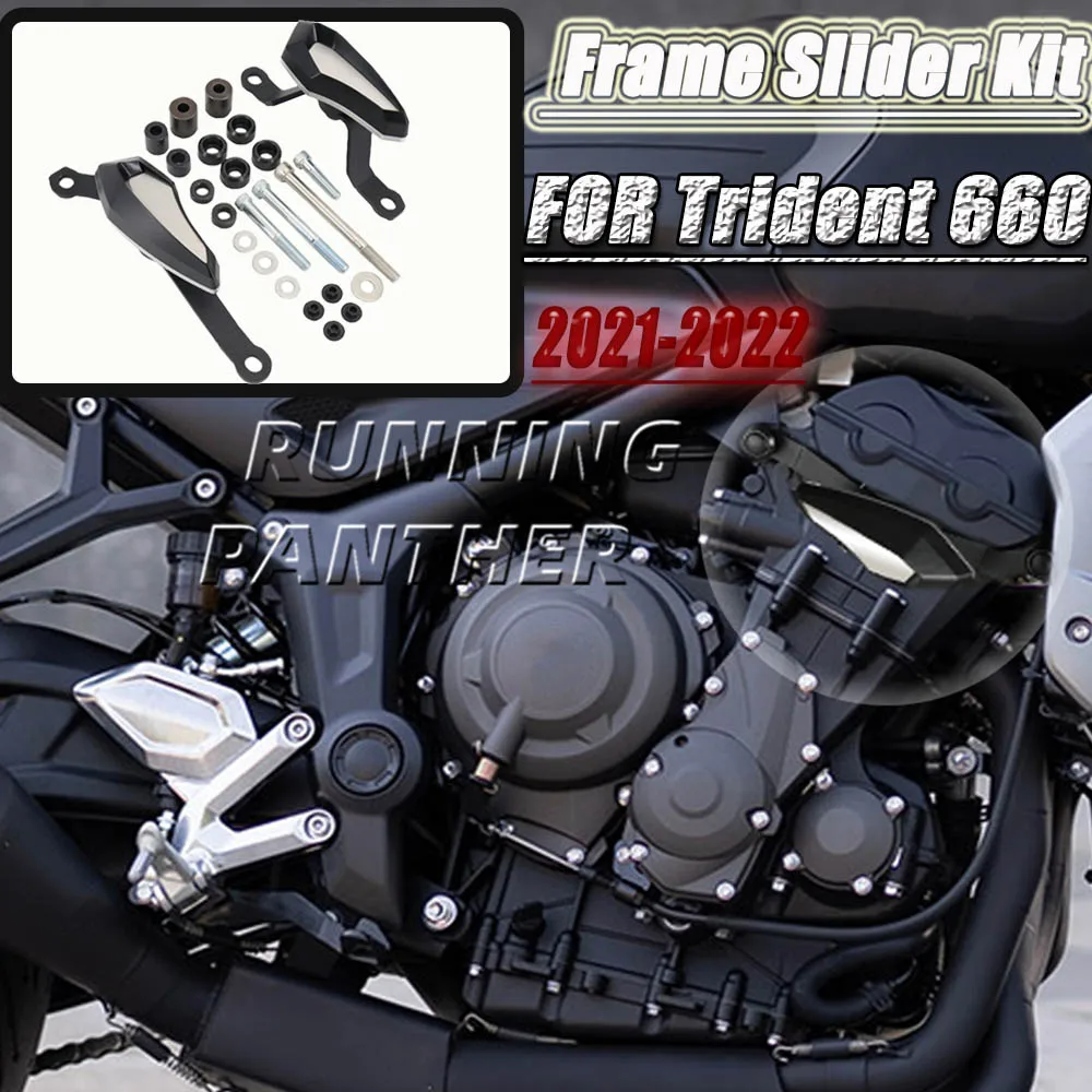 

NEW Motorcycle Engine Guard Anti Crash Drop Frame Slider Kit Falling Protection Cover FOR Trident 660 2021 2022