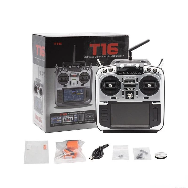 

Jumper T16 Pro V2 16CH 2.4GHz Hall Sensor Gimbals Built-in 4in1 Multi-Protocol RF Module Radio Transmitter OpenTX For RC Drone