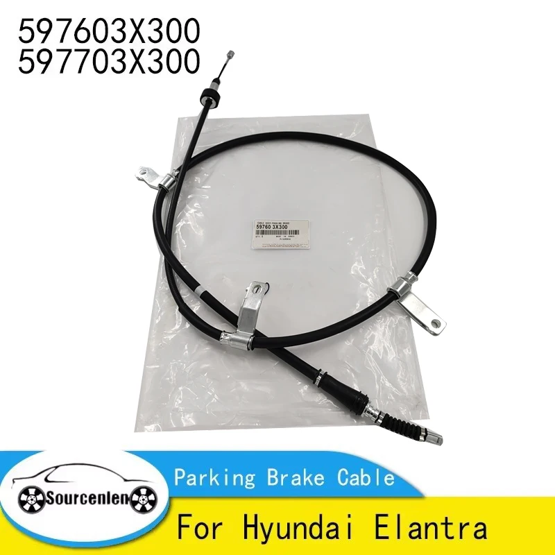 2Pcs Parking Brake Cable Set For Hyundai Elantra 59760-3X300 59770-3X300 Parking Brake Cable 597603X300 597703X300