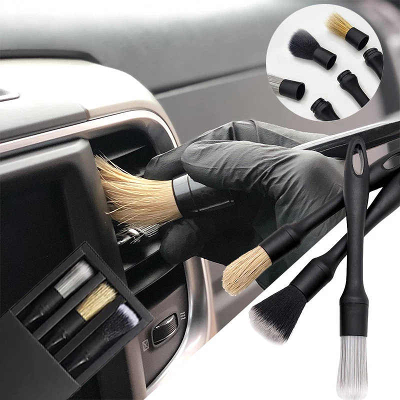 2-Pack Nanometer Scratch Free Car Interior Cleaning Brushes Easy