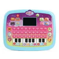 New Children Early Tablet LED Pad  Music Sounding Toy  Gifts  Point Reading Machine  Educational Toys Musical Analog  for kids 2