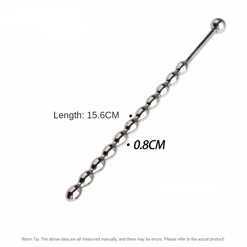 Gourd shape Metal Beads Penis Plug Stainless Steel Urethral Catheter Urethra Dilation Sounding Sex Toy Beaded Insert Rods penis sex toys