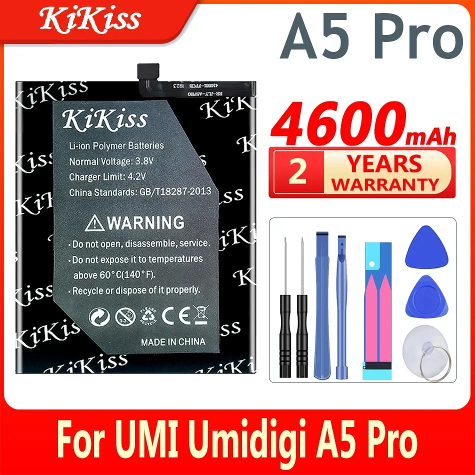 

Аккумулятор 4600 мАч для UMI Umidigi A5 Pro A5Pro запасные батареи для сотового телефона для UMI Umidigi A 5 Pro + Инструменты