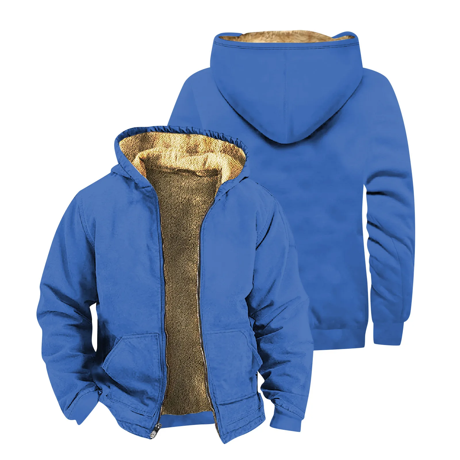 

Мужские зимние куртки, толстые пальто с капюшоном, повседневные теплые флисовые куртки, Мужская одежда, мужская верхняя одежда, трендовая куртка с капюшоном на молнии