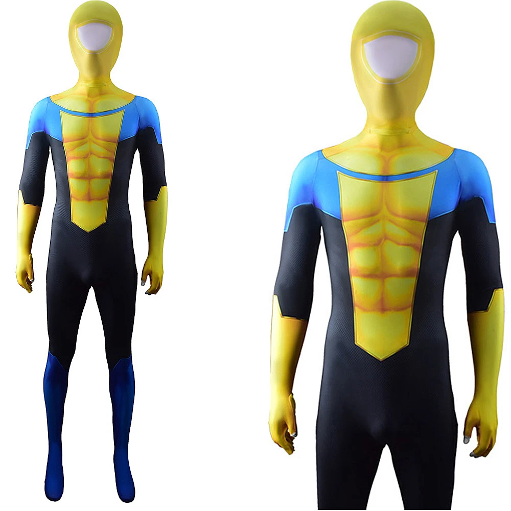 Image Comics-Inspired Invincible Spandex Bodysuit Cosplay Costume for Adults and Kids