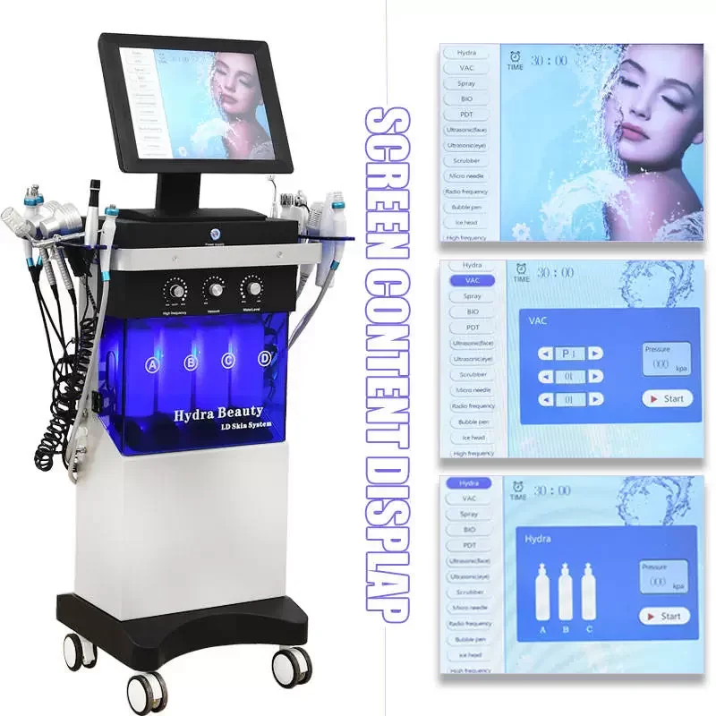 Hydrafacial Diamond Skin Machine – Öregedésgátló arcápolás hidratáló spray-vel és mélytisztítással