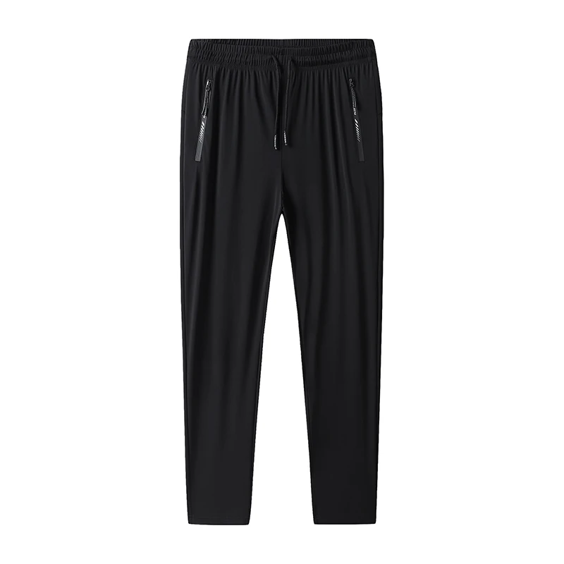 Men Casual Pants Oversized Autumn Summer Breathable Sweatpants Elasticity Quick Drying Trousers largo Mens Clothing wide leg sweatpants wide leg pants