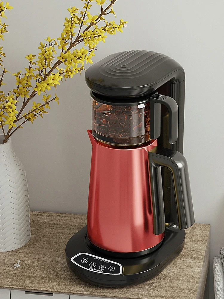 220V Automatic add Water Filter Coffee Hot Milk Tea Maker Smart Samovar 1.8L Electric Kettle Keep Warm 1L Glass Cup 1800w+600w