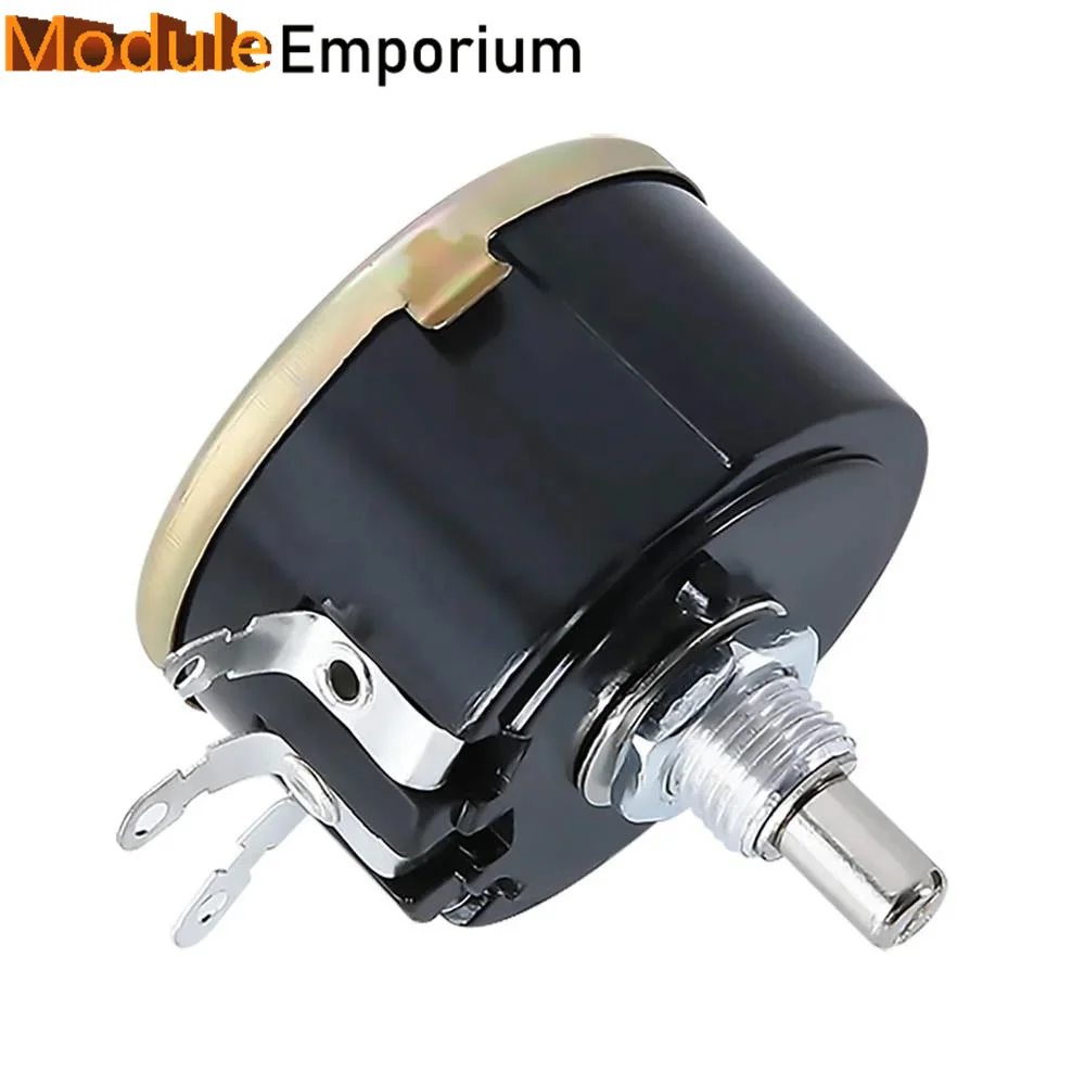 5PCS 5W 10K Ohm Variable Resistor 3 Pin Wire Wound Potentiometer WX112(050)