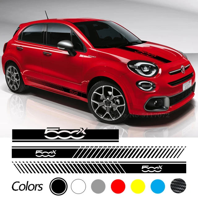 For Fiat 500X Cross Sport Stripes Car Hood Both Side Sticker Auto