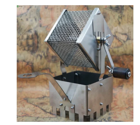 Coffee Roasting Machine Stainless Steel Hand-Cranked Coffee Bean Roasting Machine
