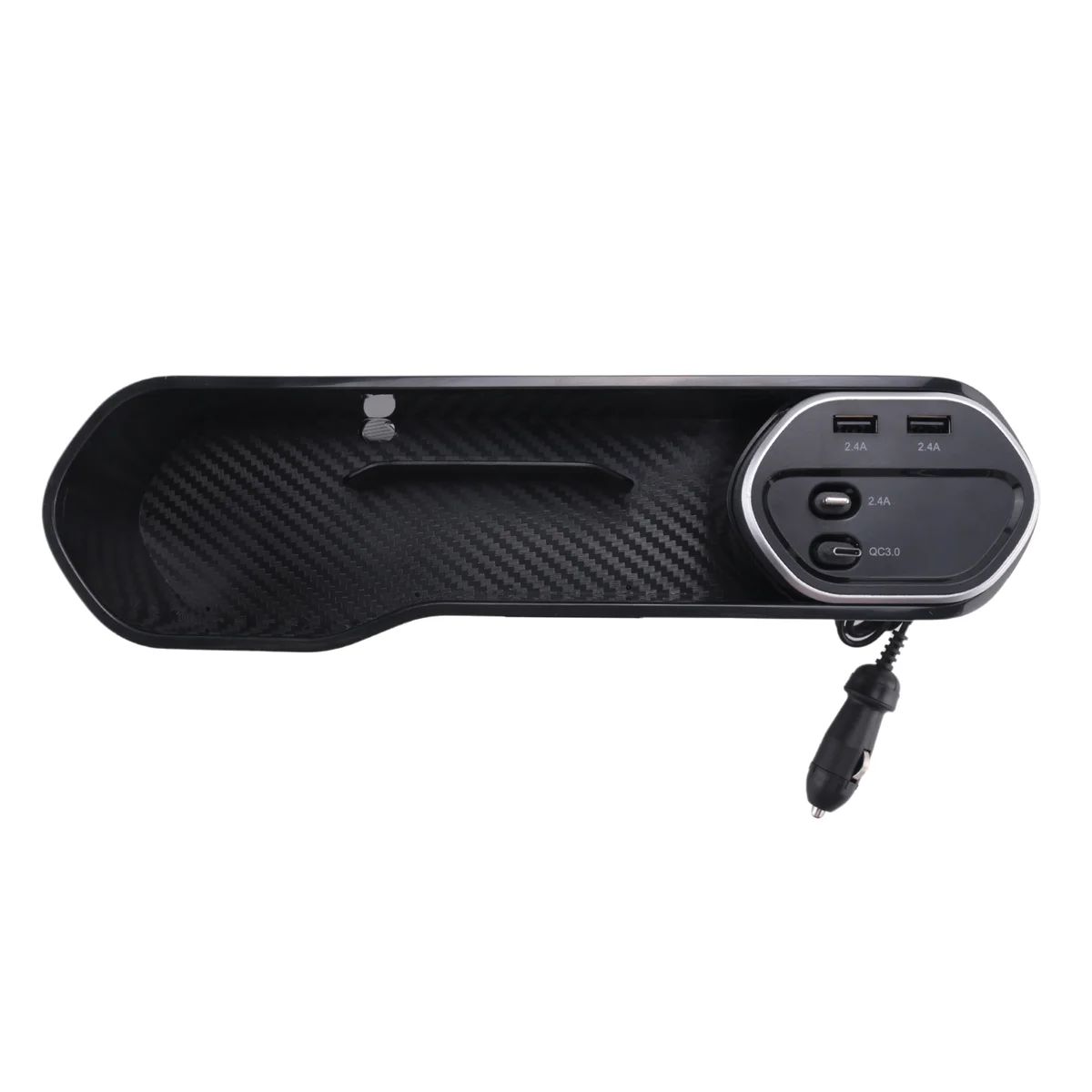 Wireless Charger Not Included Car Crevice Organizer Car Multifunction Charger InteriorA