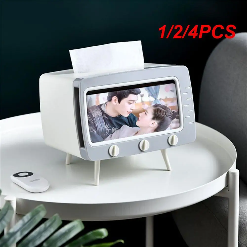 

1/2/4 шт. Милая многофункциональная коробка для салфеток, Квадратный держатель для дома, милый Настольный Декор, коробка для салфеток для телевизора, держатель для телефона