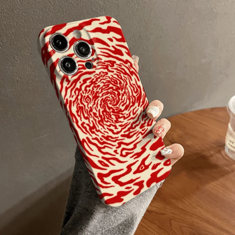 Red Polka Dots Glossy Film Hard PC Phone Case