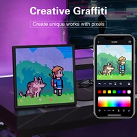 LED Pixel Matrix Bluetooth Smart Display 64x64 RGB Digital Lamp Panel DIY Art Display Gaming Anime Room Decor Frame APP Control 2