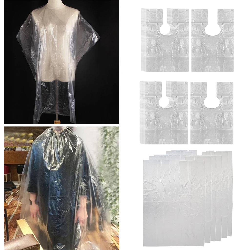 

500pcs Disposable Hair Cutting Cape Salon Gown Barber Capes Gowns Cloth Bib