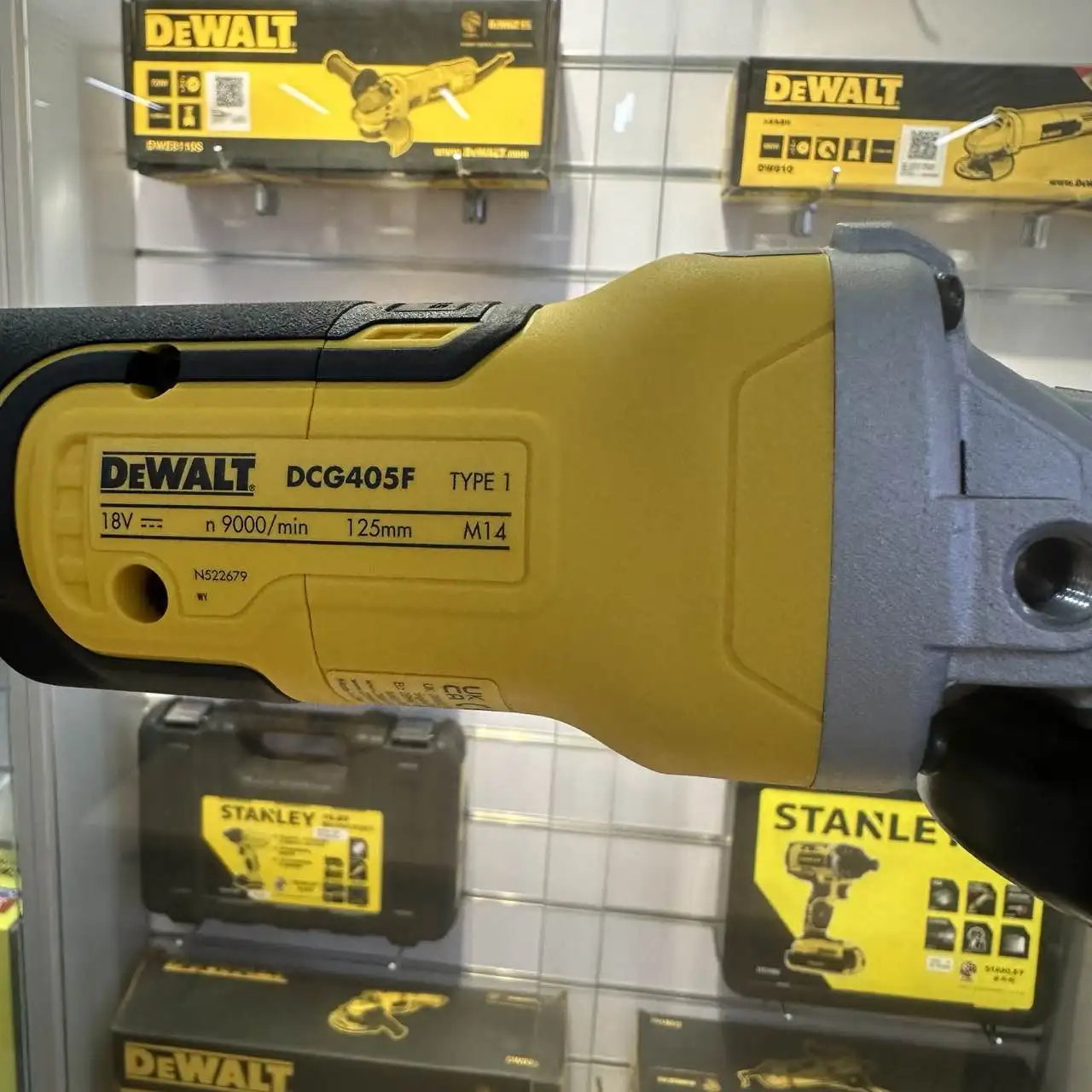 DEWALT Brushless Angle Grinder DCG405FN 125mm Portable Wireless Impact Polisher 9000 RPM Cordless Cutting Machine 20V Power Tool