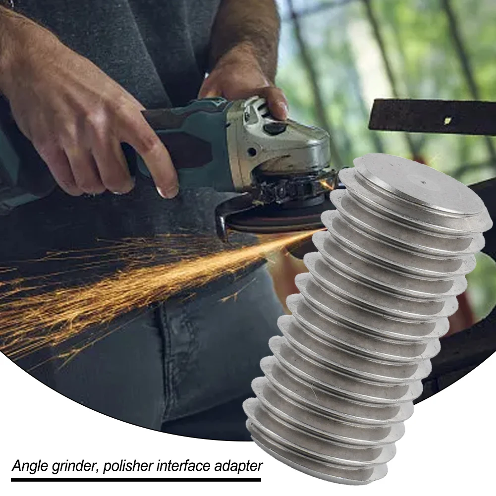 

Polisher Adapter M10*1.5mm M10-M14 M14*2.0mm Metal Polisher Silver Adapter Angle Grinder Bit Durable High Quality