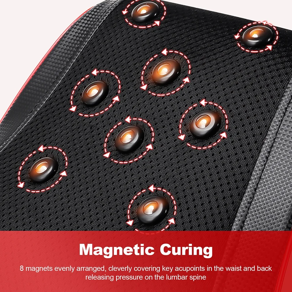 Electric Shiatsu Neck Back Massager 3 Speed Adjustment Vibration Kneading  Body Massage Pillow Airbag Shoulder Waist Massager