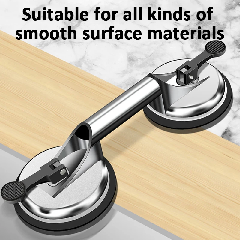 Glass Suction Cup Lifter Tile Suction Cup 150Kg Vacuum Lifter for Granite Metal Wood Panel Manual Lifting Heavy Vacuum Spreader