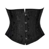 Gothic Sexy Underbust Corset Waist Trainer Slimming Lingerie Shapewear Women Lace-up Girdling Corselete Faja Body Shaper Clothes - 5-9126 black, S