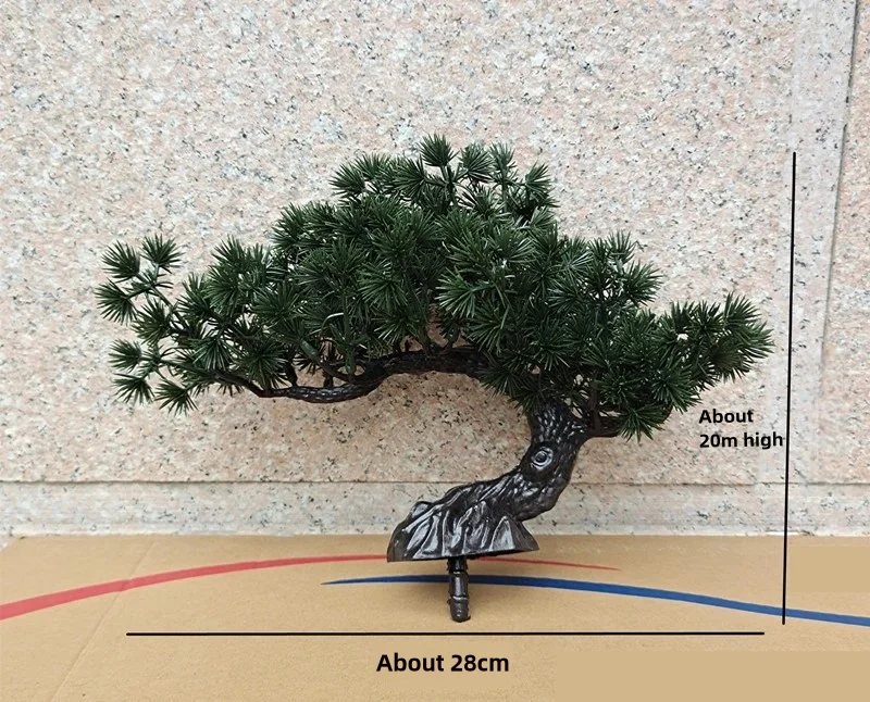 Simulation Gastgebende Kiefer Bonsai Desktop Decor Simulation Pflanze Kleine Topf Wohnzimmer Grüne Pflanze Dekoration Ornamente – Detail 17