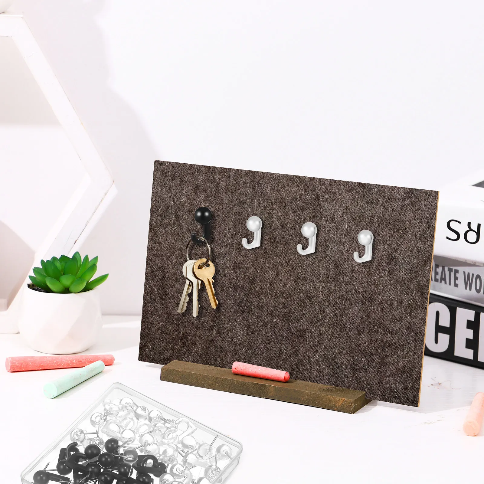 100개 장 푸시핀 훅 플라스틱 헤드 썸 탭 훅 거실 사무실 벽 게시판 작은 물건 걸이용