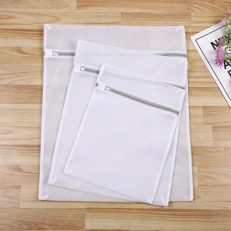 Laundry Bag Mesh Zipper for Washing Machine Underwear Bra 1/3/5/10PCS
