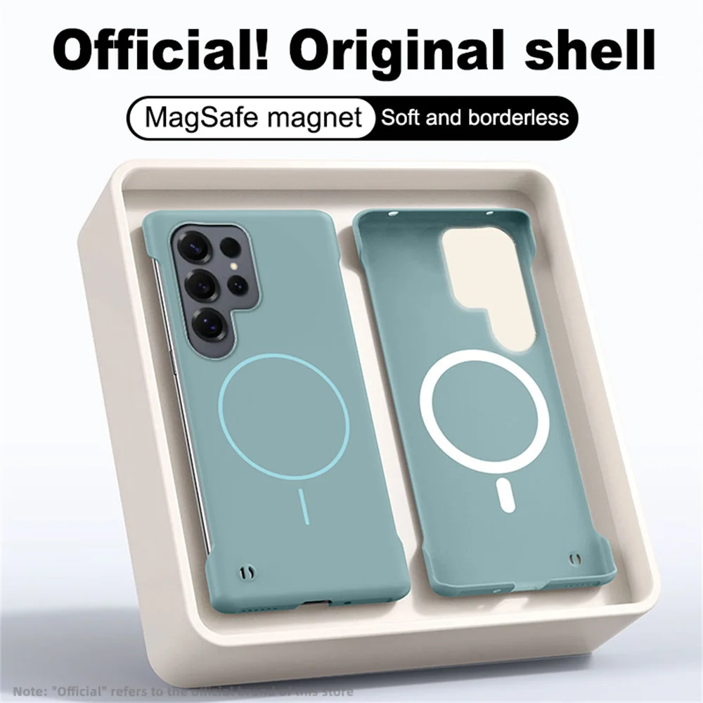 Ultra Slim Frameless Skin Feel Phone Case with Magsafe Magnetic Protection Cover