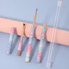 12 Style Mermaid Honeycomb Handle Nail Art Acrylic UV Gel Extension Brush Flower Design Drawing Painting Pen Manicure Set 3