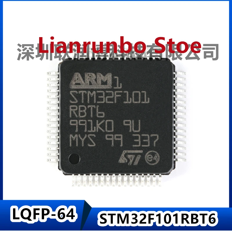 

New original STM32F101RBT6 LQFP-64 ARM Cortex-M3 32-bit microcontroller MCU