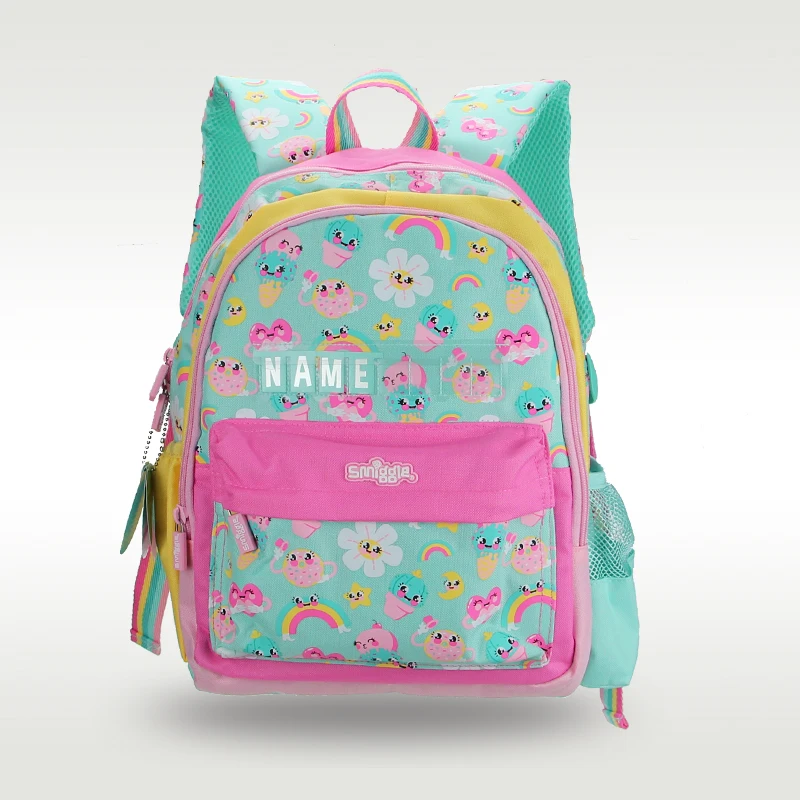 

Австралийский Оригинальный детский школьный рюкзак Smiggle, рюкзак на плечо с подсолнухом для девочек, милые рюкзаки с рисунком под кожу, 14 дюймов