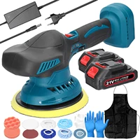 21V Cordless Car Polisher 6 Gears Electric Auto Polishing Machine Multifunction Metal Waxing Wood Sanding Rust Removal Tool 1
