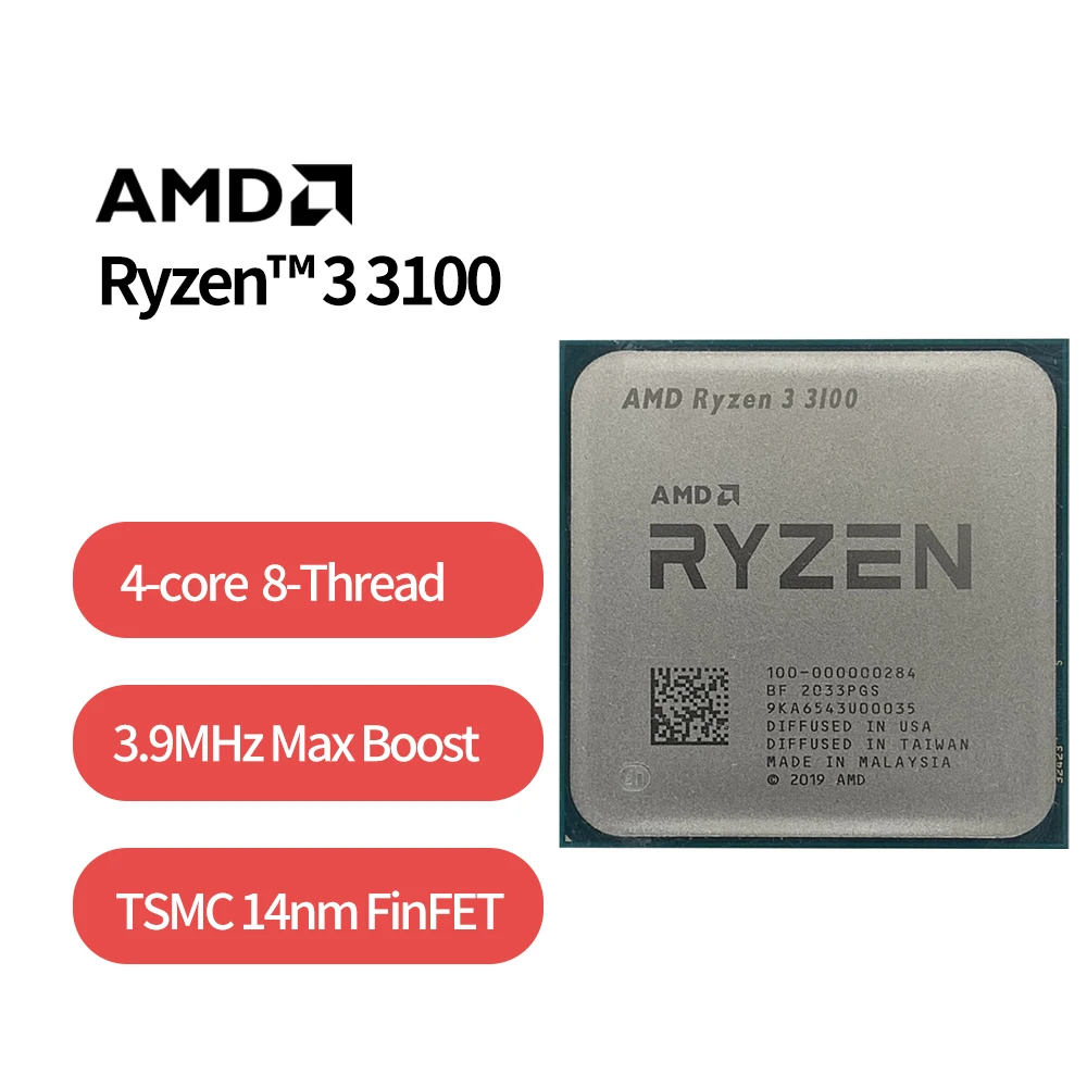 Used Amd Ryzen 3 3100 R3 3100 3.6 Ghz Quad-core Eight-thread 65w Cpu  Processor L3=16m 100-000000184 Socket Am4 No Fan - Cpus - AliExpress