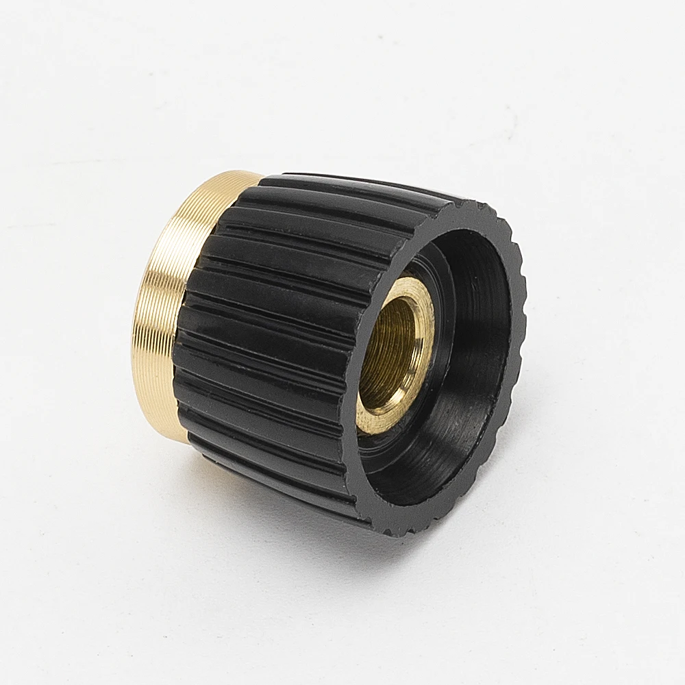 10PCS 6.35MM Guitar Aluminum Mini Marshall Style Guitar Pedal Plastic Knobs With Set Screw MSL-G/S