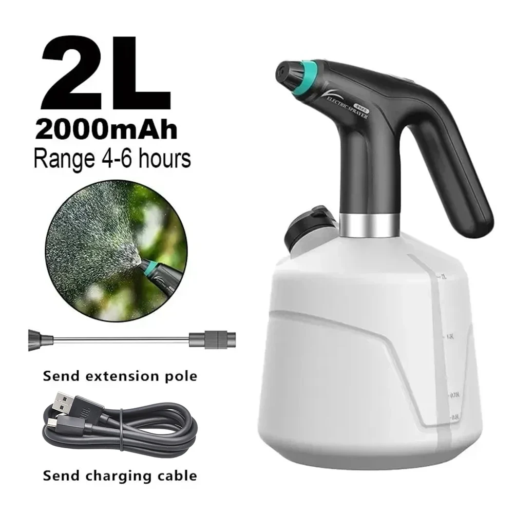 Portable Electric Garden Sprayer Watering Can with Adjustable Nozzle