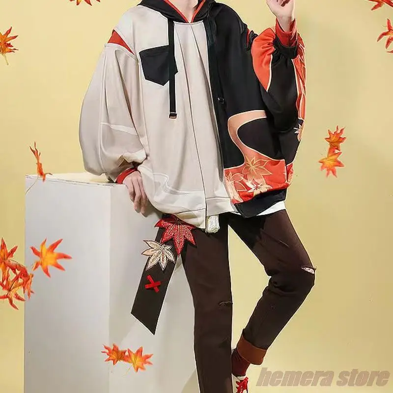 

Game Yuanshen Impact Kaedehara Kazuha Doujin Hoodie Genshin Impact Kazuha Casual Wear Cosplay Costume Hoodie