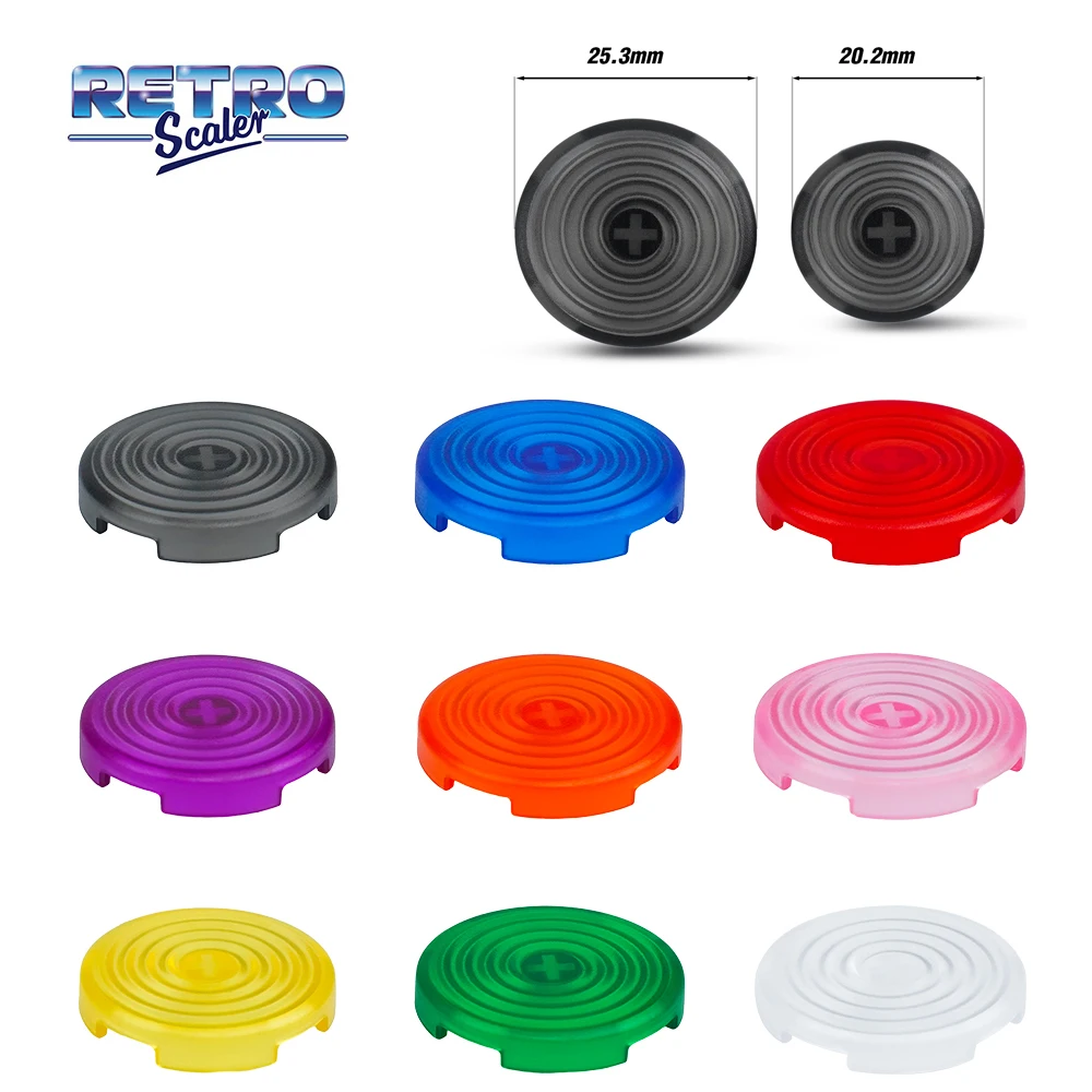 BLUERETRO Arcade Joystick Button Caps HitBox Controller Cover, 20.2mm 25.3mm for Cherry RGB TTC Kailh Cross Switches Street Keyboard