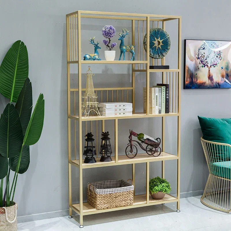 Nordic Wrought Iron Bar Cabinet Partition Bookshelf Minimalist Commercial Wine Rack Shelving Booth Vitrinas Nightclub Furniture