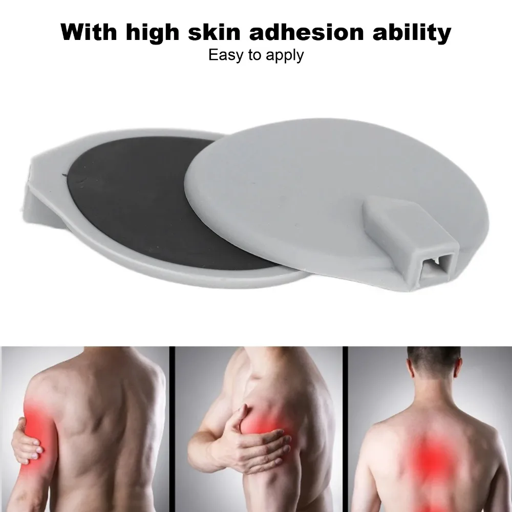 Round Silicon Electrode Pads Slimming Therapy Machine Body Massages Soft Comfortable Silicone Physiotherapy Accessories 2pcs New