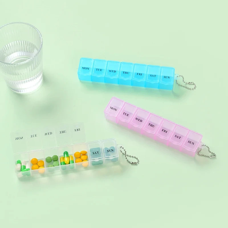 Compact 7-Day Pill Case Organizer for Vitamins and Supplements