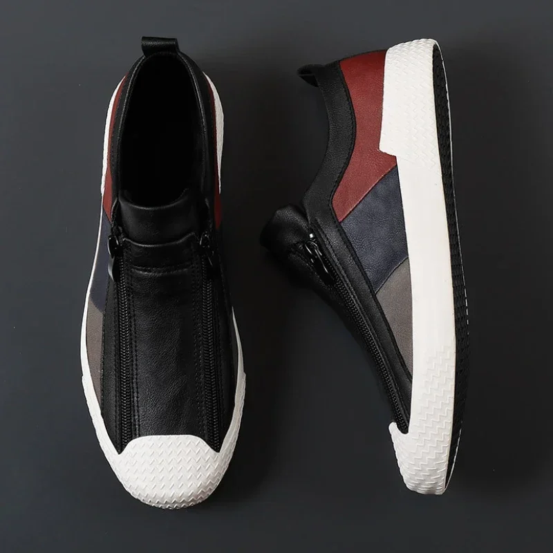 Men's Sneakers High Quality Men Shoes Comfortable Leather Shoes Wear-resistant Plus Size Casual Driving Shoes Hot Sale Moccasins 3