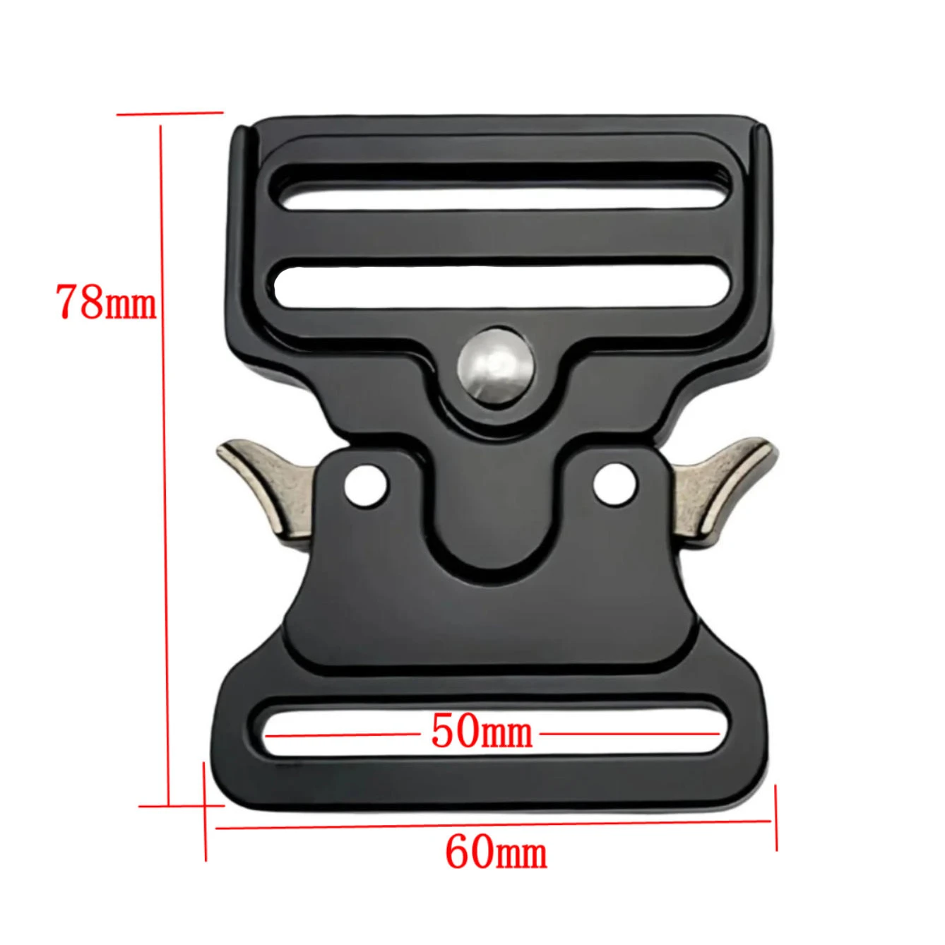 50mm 52mm Herren Robuste Taktische Gürtelschnalle Schnellverschluss Metall-Verschluss Militärstil Gürtelzubehör Ersatzschnalle – Detail 4